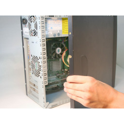 Снятие дверей корпуса HP Compaq dx2000MT