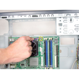 Извлечение процессорного кулера HP Compaq dx2000MT